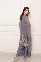 3Pcs Norans Chiffon Embroided Suit