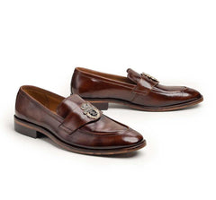 Men's Milano Brown Leather Formal Shoes