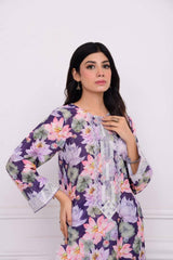 2Pcs Norans Silk Lawn Printed Suit