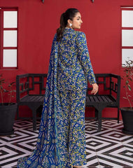 3 Pcs Women Unstitched Linen Printed Suit -Soha