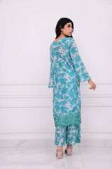 2Pcs Norans Silk Lawn Printed Suit