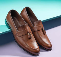 Men's Giant Brown Leather Formal Shoes