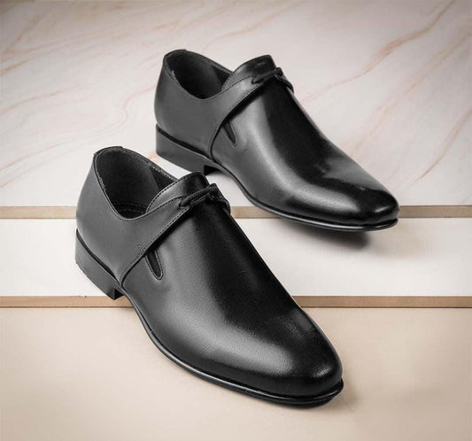 Men's Lucca Black Leather Formal Shoes